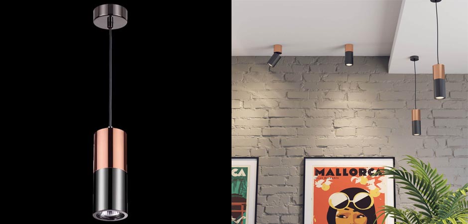 Подвесной светильник Modern Illumination Black & Copper Подвесной светильник Modern Illumination Black & Copper - Loft-Concept в Челябинске