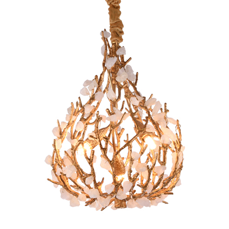 Люстра Gillis Chandelier Золотой Белый Люстра Gillis Chandelier Золотой Белый в Челябинске | Loft Concept