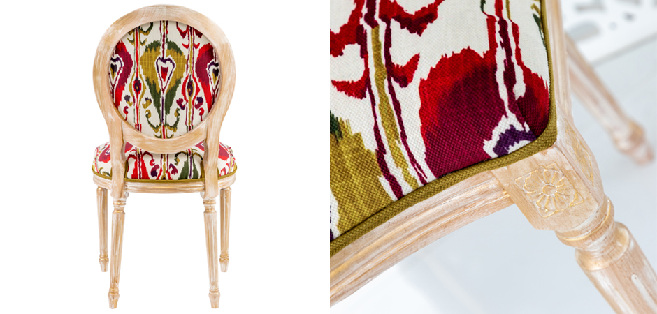 Стул Ikat Pattern Красно-белый Стул Ikat Pattern Красно-белый - Loft-Concept в Челябинске