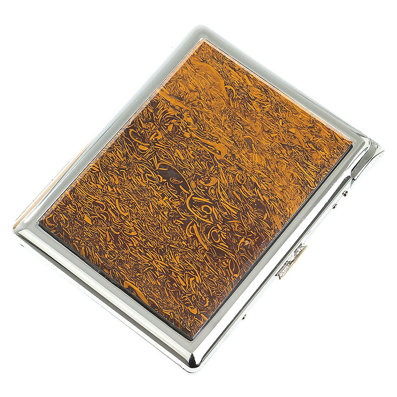 Портсигар с газовой зажигалкой из натурального камня Яшма Змеиная Stone Cigarettes Cases Оранжевый Серебряный Портсигар с газовой зажигалкой из натурального камня Яшма Змеиная Stone Cigarettes Cases Оранжевый Серебряный в Челябинске | Loft Concept