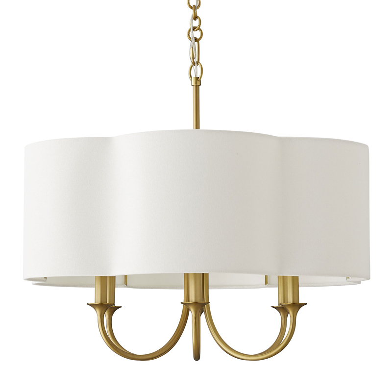 Люстра Vitorino Gold Chandelier Золотой Белый Люстра Vitorino Gold Chandelier Золотой Белый в Челябинске | Loft Concept