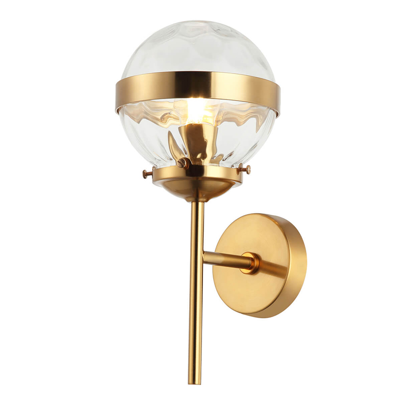 Бра Greyson Sconce Глянцевое золото Прозрачный Бра Greyson Sconce Глянцевое золото Прозрачный в Челябинске | Loft Concept