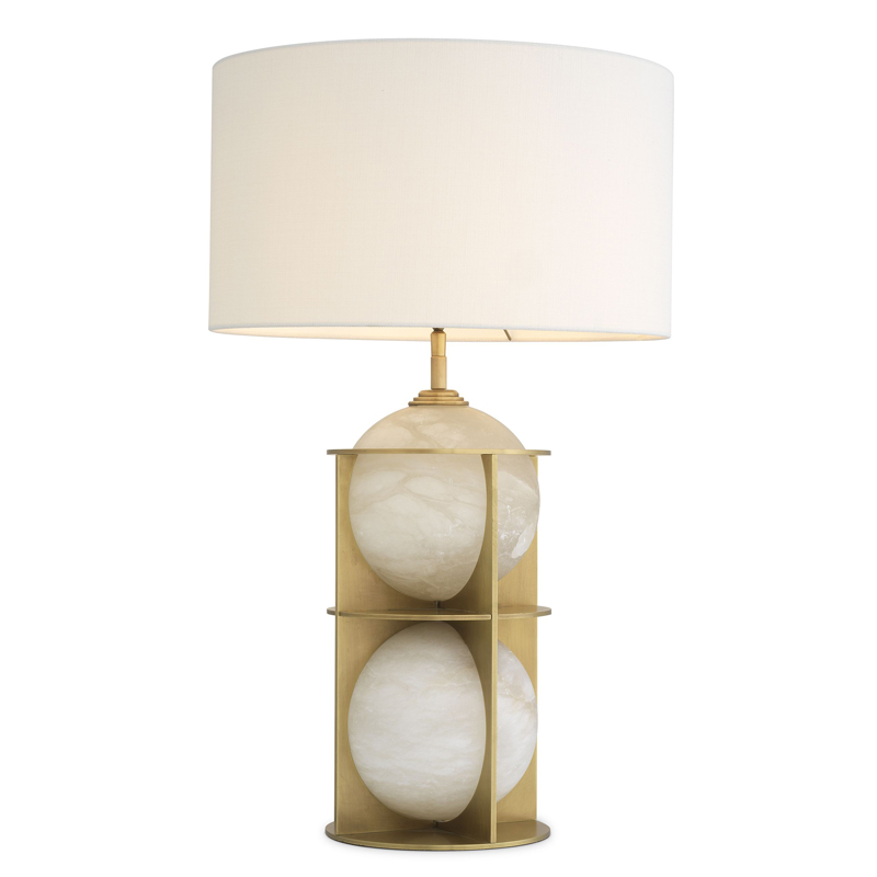 Настольная лампа Eichholtz Table Lamp Eternity Латунь Античная полированная Кремовый Настольная лампа Eichholtz Table Lamp Eternity Латунь Античная полированная Кремовый в Челябинске | Loft Concept