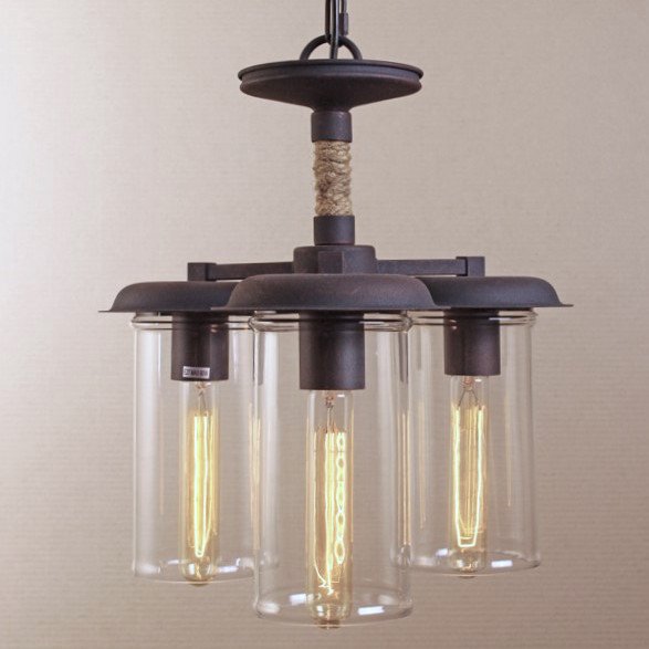 Люстра Loft Rope Light Trio Pendant Черный Люстра Loft Rope Light Trio Pendant Черный в Челябинске | Loft Concept