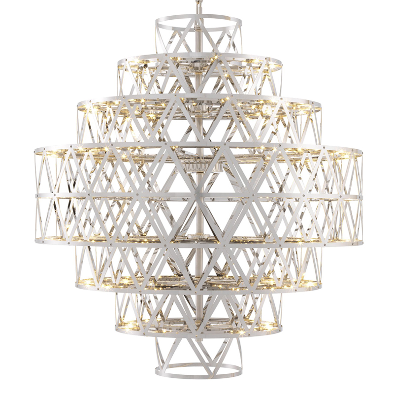 Люстра Eichholtz Chandelier Clinton Nickel Никель Люстра Eichholtz Chandelier Clinton Nickel Никель в Челябинске | Loft Concept