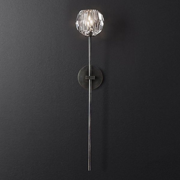 Бра RH Boule de Cristal Long Sconce Black Черный Бра RH Boule de Cristal Long Sconce Black Черный в Челябинске | Loft Concept