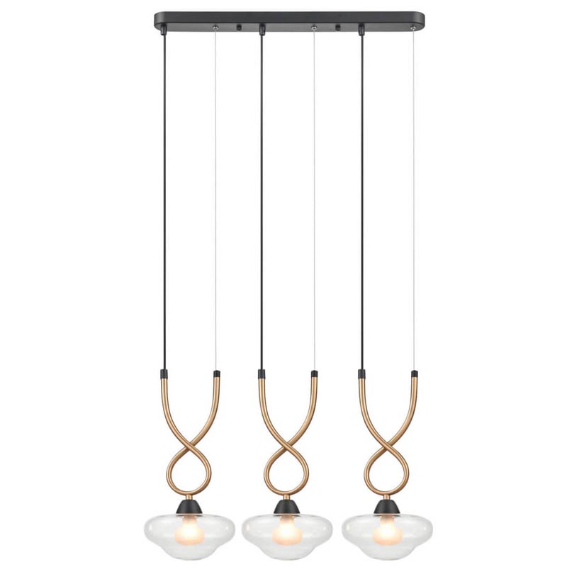 Люстра Yolanda Chandelier Латунь Черный Люстра Yolanda Chandelier Латунь Черный в Челябинске | Loft Concept