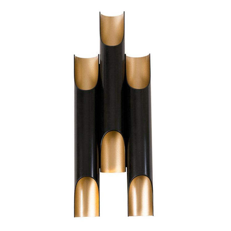 Бра Galliano Triple by DELIGHTFULL Black Черный Золотой Бра Galliano Triple by DELIGHTFULL Black Черный Золотой в Челябинске | Loft Concept