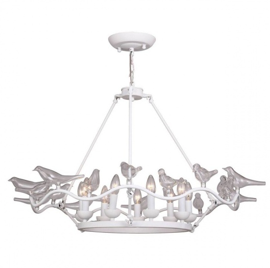 Люстра Dove Chandelier Glass Bird White Белый Люстра Dove Chandelier Glass Bird White Белый в Челябинске | Loft Concept