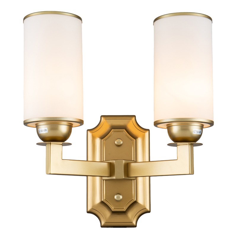 Бра Amoret Sconce Латунь Белое матовое стекло Бра Amoret Sconce Латунь Белое матовое стекло в Челябинске | Loft Concept