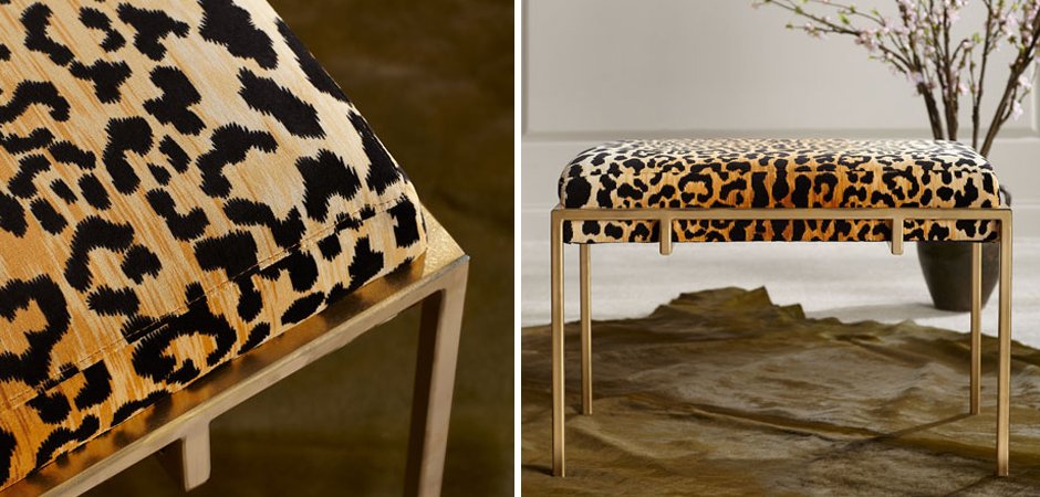 Пуф Metal and Leopard Ottoman Пуф Metal and Leopard Ottoman - Loft-Concept в Челябинске