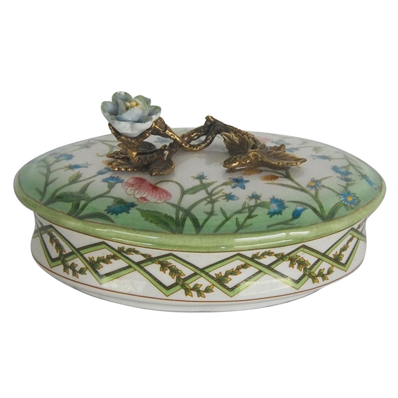 Шкатулка Ireni Bronze Flower Мульти Бронза Шкатулка Ireni Bronze Flower Мульти Бронза в Челябинске | Loft Concept