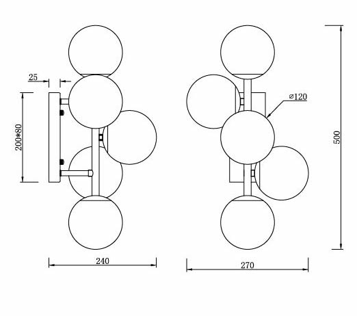 Бра White Balls Sconces Бра White Balls Sconces в Челябинске