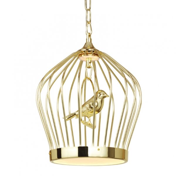 Люстра Birdcage Chandelier Gold Глянцевое золото Люстра Birdcage Chandelier Gold Глянцевое золото в Челябинске | Loft Concept