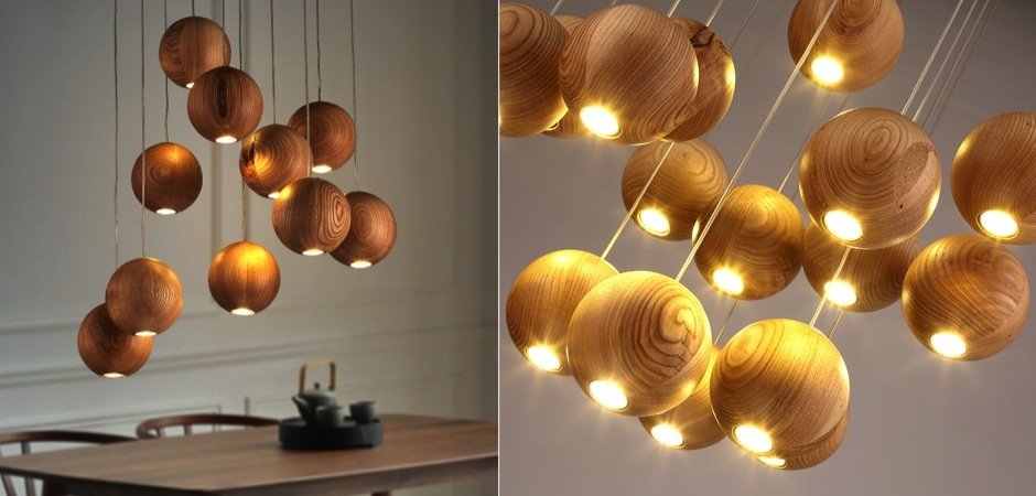 Подвесной светильник Lofter Wooden Sphere Подвесной светильник Lofter Wooden Sphere - Loft-Concept в Челябинске