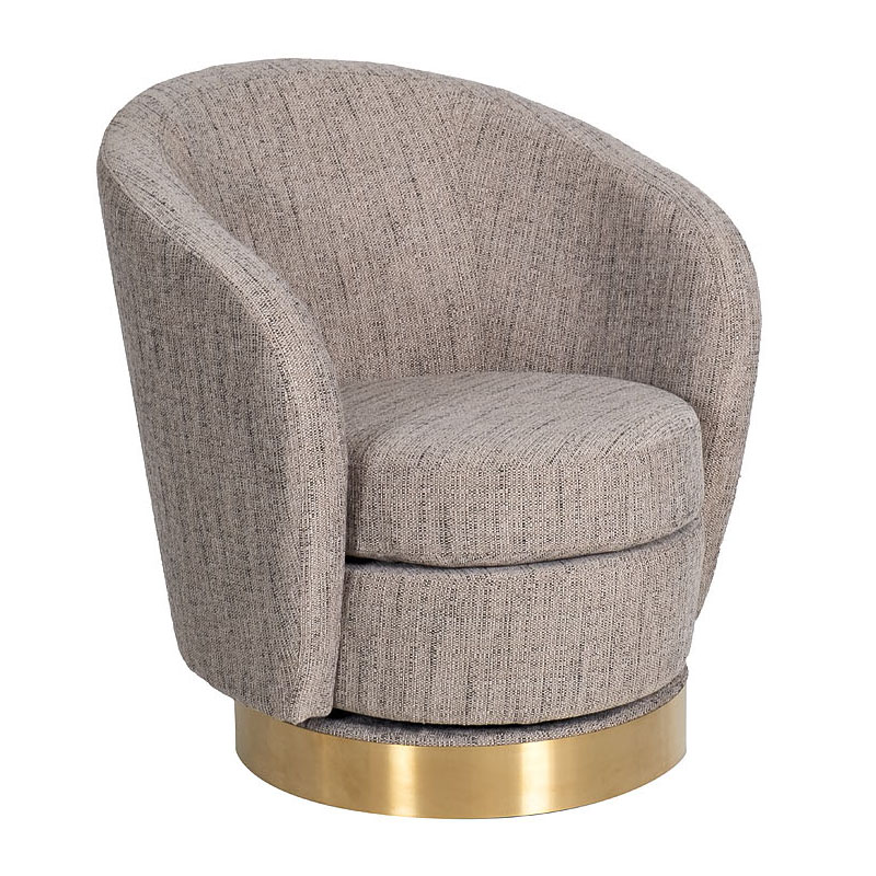 Кресло Julia Armchair Golden Belt Бежево-серый в Челябинске | Loft Concept 