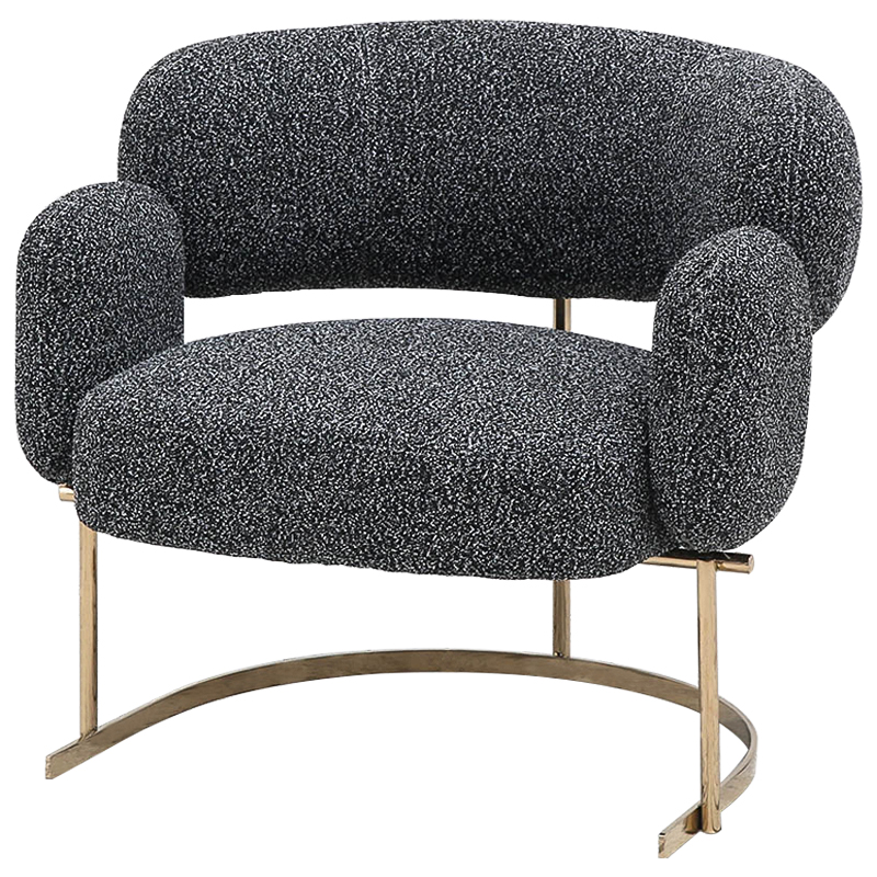 Кресло Madge Armchair Серый Глянцевое золото Кресло Madge Armchair Серый Глянцевое золото в Челябинске | Loft Concept