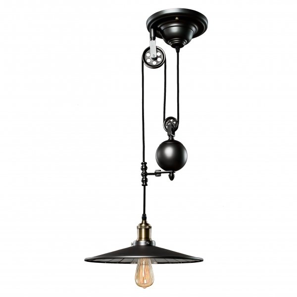 Подвесной светильник Loft Cone Pendant Balance Line 1 Винтажный черный Подвесной светильник Loft Cone Pendant Balance Line 1 Винтажный черный в Челябинске | Loft Concept