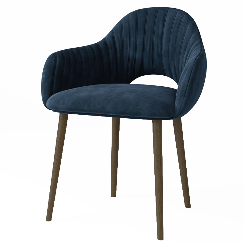 Стул California Dark blue Синий Коричневый Стул California Dark blue Синий Коричневый в Челябинске | Loft Concept