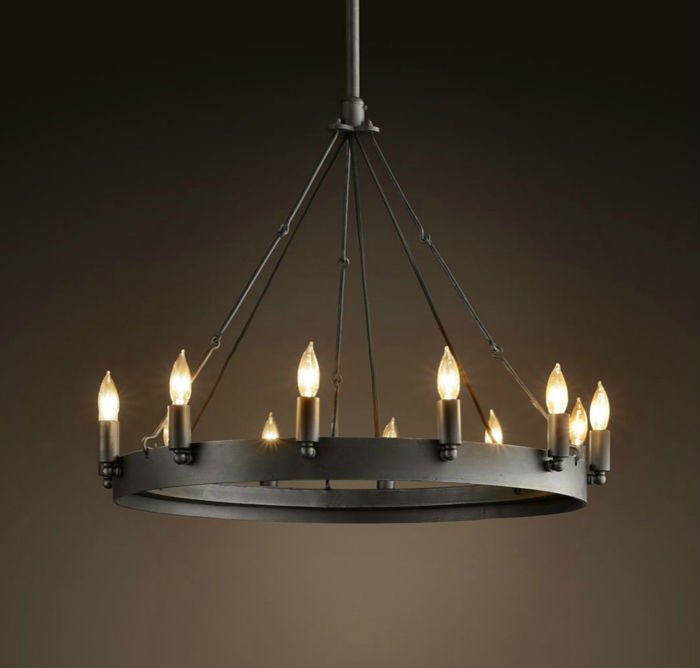 Люстра Camino Round Chandelier Черный Люстра Camino Round Chandelier Черный в Челябинске | Loft Concept