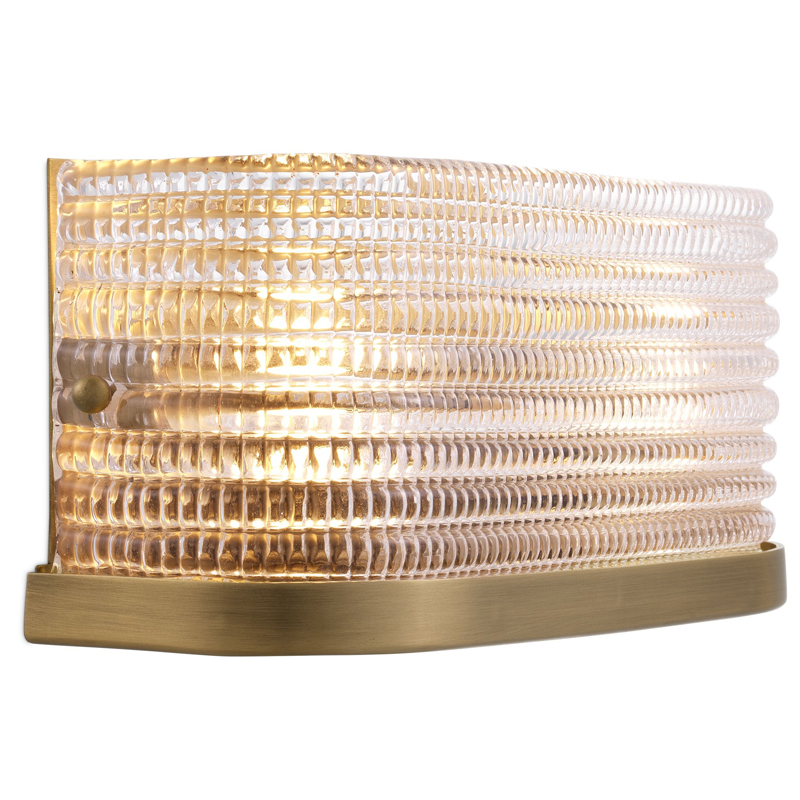 Бра Eichholtz Wall Lamp Culver Прозрачный Латунь Античная полированная Бра Eichholtz Wall Lamp Culver Прозрачный Латунь Античная полированная в Челябинске | Loft Concept