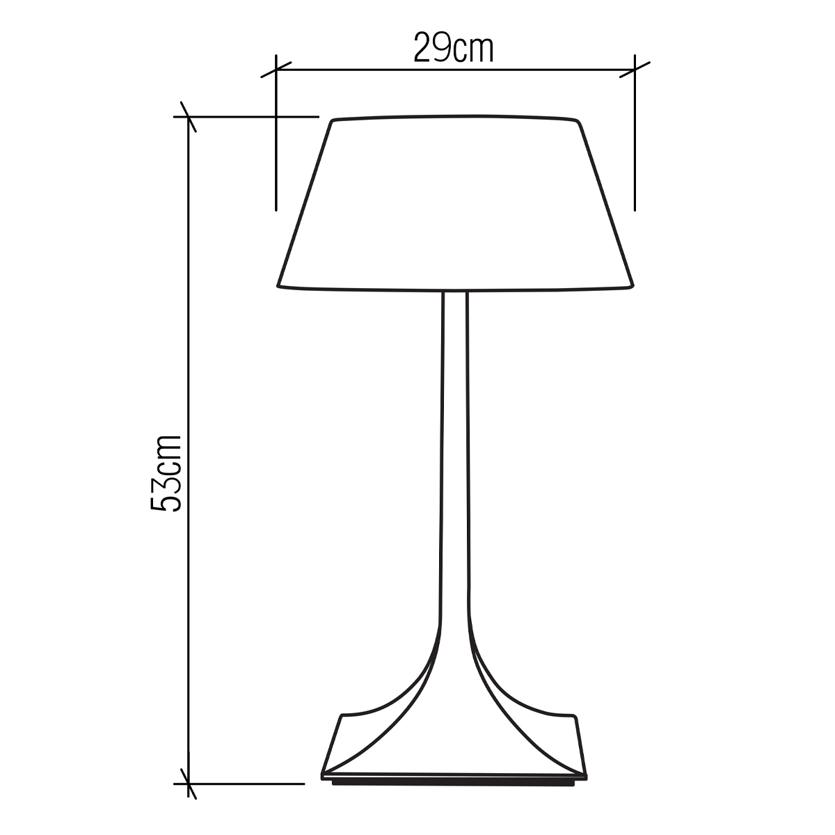 Настольная лампа со скошенным конусовидным абажуром и фигурной ножкой в цвете тик Accord Lighting в Челябинске
