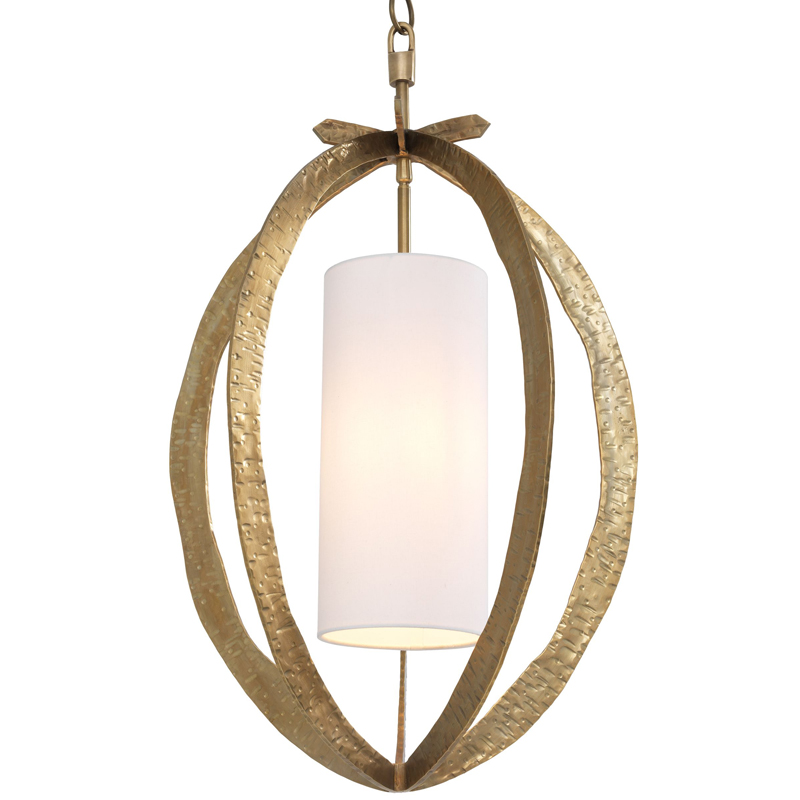 Подвесной светильник Eichholtz Chandelier Luciano brass Латунь Белый Подвесной светильник Eichholtz Chandelier Luciano brass Латунь Белый в Челябинске | Loft Concept
