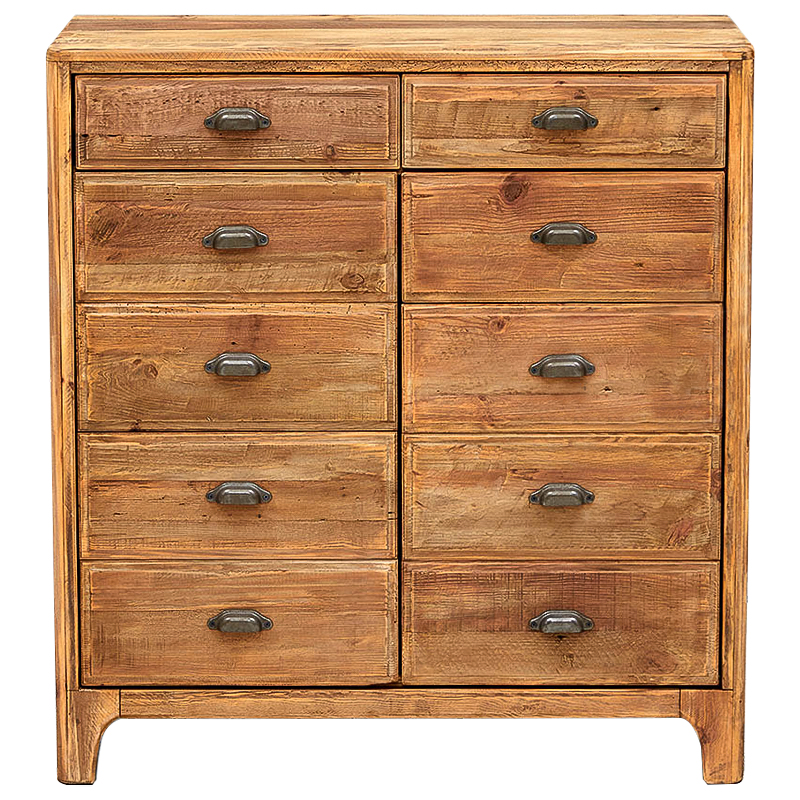 Комод из массива сосны в стиле лофт Pauley Loft Chest of Drawers Древесина Металлик винтаж Комод из массива сосны в стиле лофт Pauley Loft Chest of Drawers Древесина Металлик винтаж в Челябинске | Loft Concept