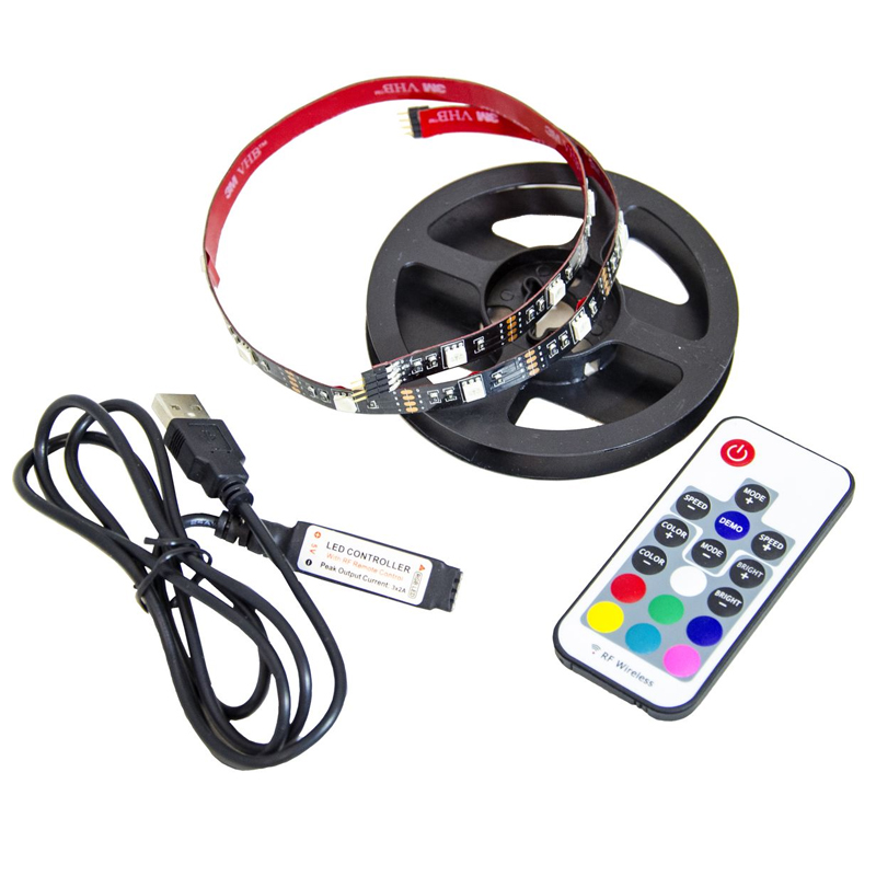 Комплект светодиодной ленты 7,2W/m 30LED/m 5050SMD разноцветная 0,5М Белый Комплект светодиодной ленты 7,2W/m 30LED/m 5050SMD разноцветная 0,5М Белый в Челябинске | Loft Concept