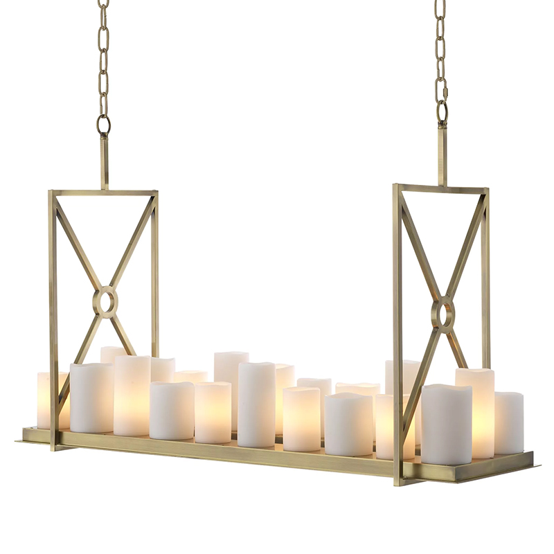 Люстра Eichholtz Chandelier Commodore Латунь Белый Прозрачное Стекло Люстра Eichholtz Chandelier Commodore Латунь Белый Прозрачное Стекло в Челябинске | Loft Concept