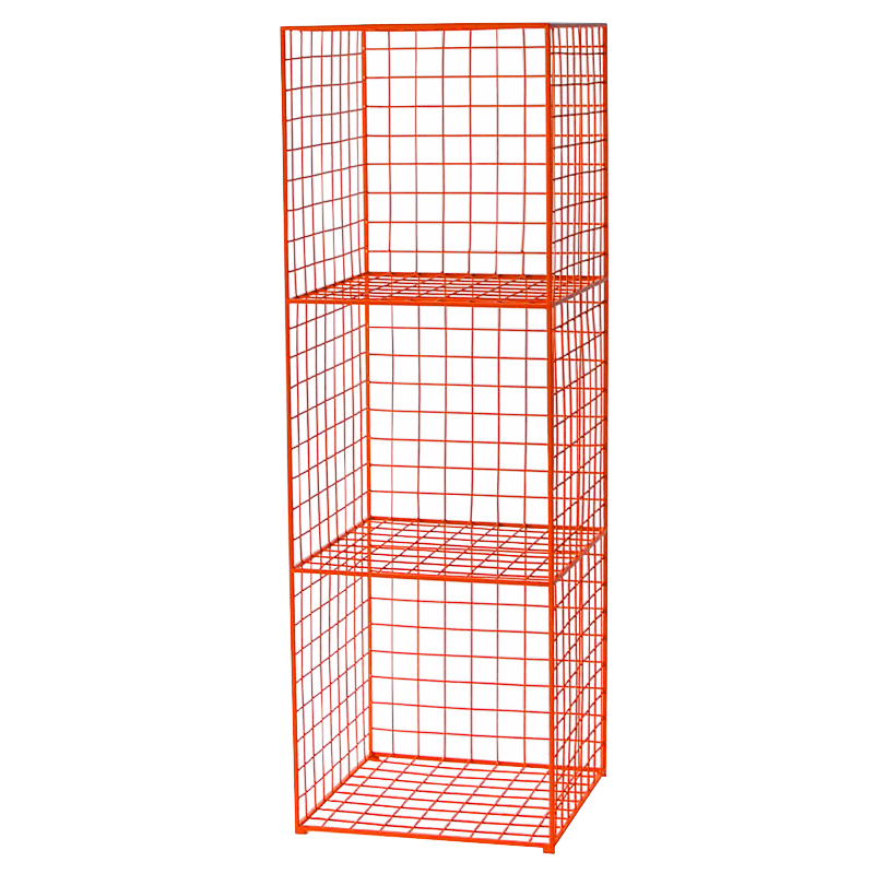Стеллаж Carney Orange Industrial Metal Rust Rack Оранжевый Стеллаж Carney Orange Industrial Metal Rust Rack Оранжевый в Челябинске | Loft Concept