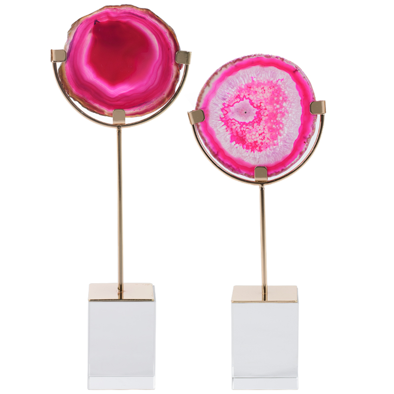 Комплект из 2-х статуэток AGATE DESIGN Pink Комплект из 2-х статуэток AGATE DESIGN Pink в Челябинске | Loft Concept