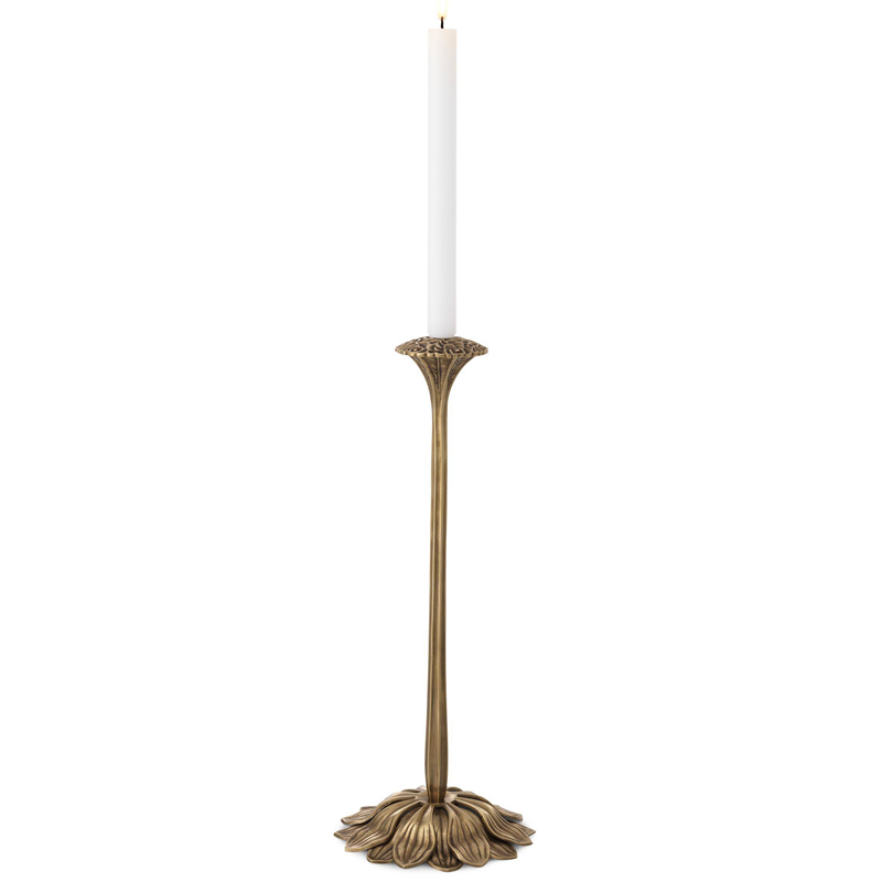 Подсвечник Eichholtz Candle Holder Lorraine Винтажная латунь Подсвечник Eichholtz Candle Holder Lorraine Винтажная латунь в Челябинске | Loft Concept