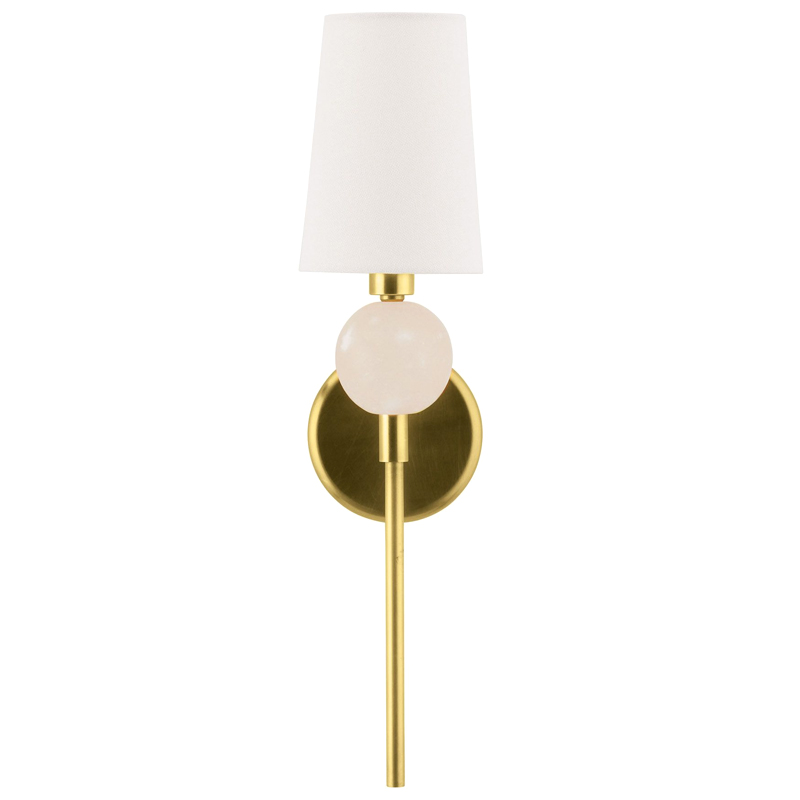 Бра Arteriors MENDEE SCONCE GOLD Золотой Белый Бра Arteriors MENDEE SCONCE GOLD Золотой Белый в Челябинске | Loft Concept