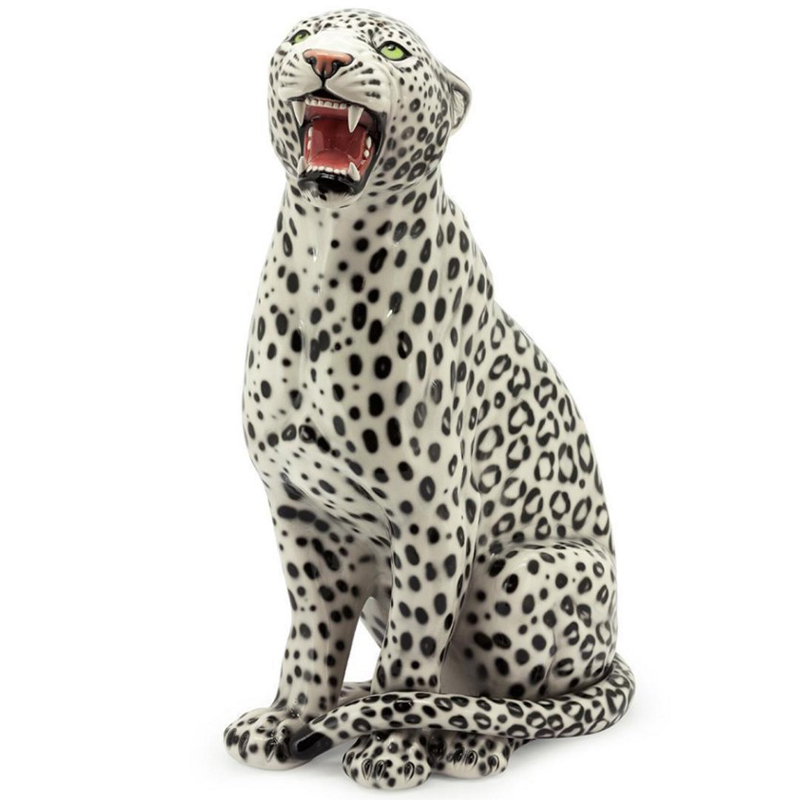 Статуэтка Abhika Leopard Dx Ivory Светло-бежевый Черный Статуэтка Abhika Leopard Dx Ivory Светло-бежевый Черный в Челябинске | Loft Concept