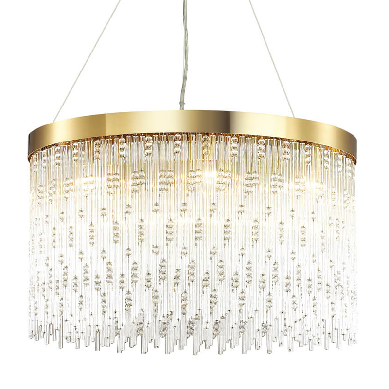 Люстра Hailstorm Rain Kerri Chandelier gold 60 Прозрачный (Transparent) Золотой Люстра Hailstorm Rain Kerri Chandelier gold 60 Прозрачный (Transparent) Золотой в Челябинске | Loft Concept