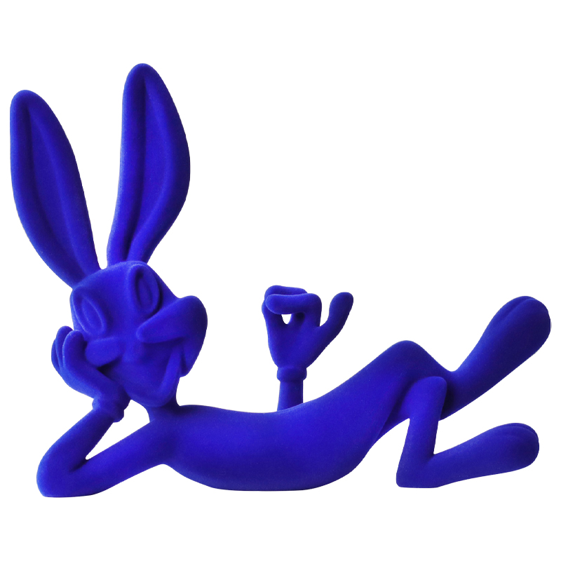 Декоративная статуэтка синий флок Bugs Bunny Blue Statuette Синий Декоративная статуэтка синий флок Bugs Bunny Blue Statuette Синий в Челябинске | Loft Concept