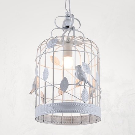 Подвесной светильник BIRDCAGE CHANDELIER Белый Подвесной светильник BIRDCAGE CHANDELIER Белый в Челябинске | Loft Concept