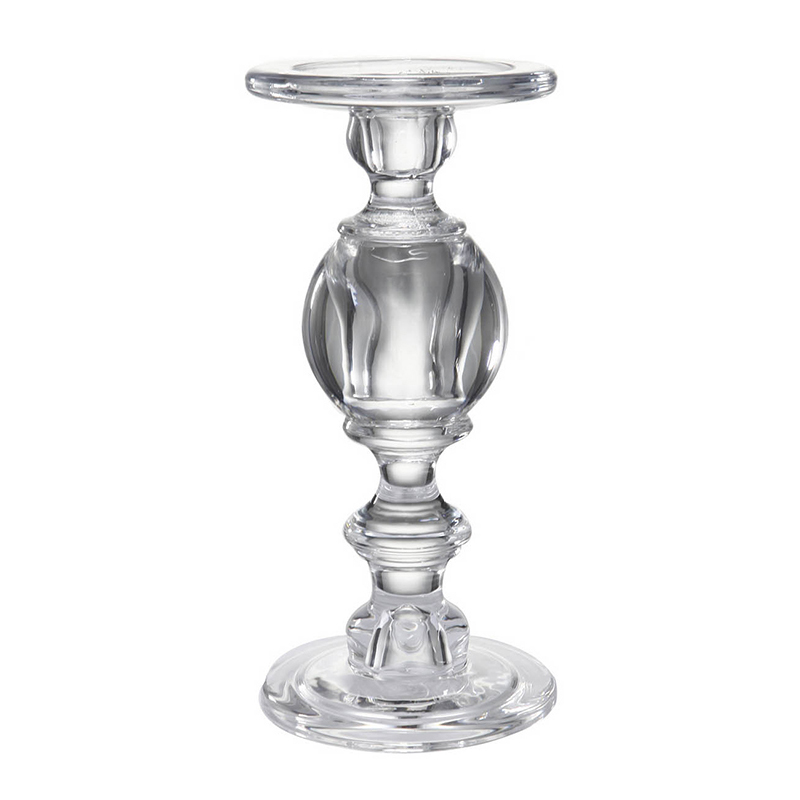 Подсвечник Glass Candlestick II Прозрачное Стекло Подсвечник Glass Candlestick II Прозрачное Стекло в Челябинске | Loft Concept