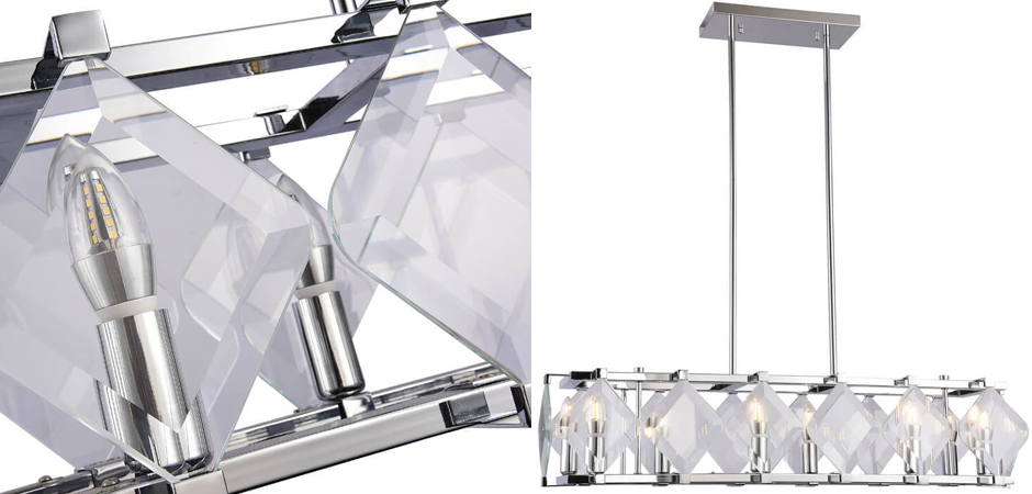 Люстра Glass Rhombus Lighting Люстра Glass Rhombus Lighting - Loft-Concept в Челябинске