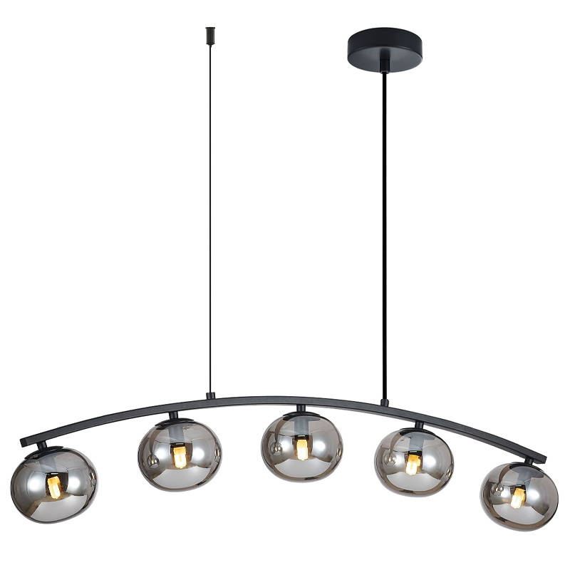 Люстра B.LUX Матовый черный каркас 93 см Черный матовый Серый Люстра B.LUX Матовый черный каркас 93 см Черный матовый Серый в Челябинске | Loft Concept