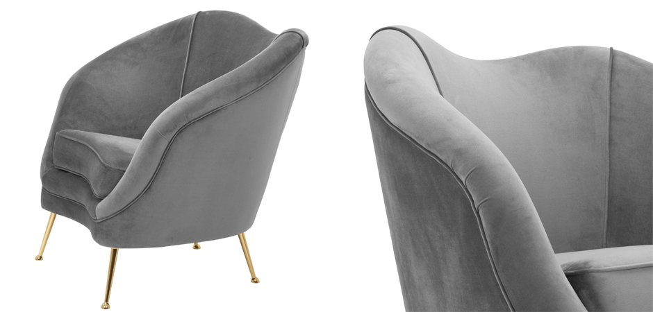 Кресло Eichholtz Chair Cambiano Grey Кресло Eichholtz Chair Cambiano Grey - Loft-Concept в Челябинске