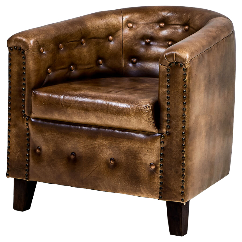 Кресло Grantham Chair Коричневый винтаж Кресло Grantham Chair Коричневый винтаж в Челябинске | Loft Concept