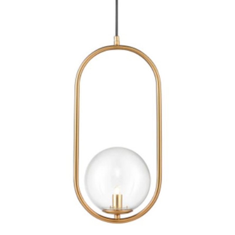 Подвесной светильник B.LUX C Ball oval gold Золотой Прозрачное Стекло Подвесной светильник B.LUX C Ball oval gold Золотой Прозрачное Стекло в Челябинске | Loft Concept