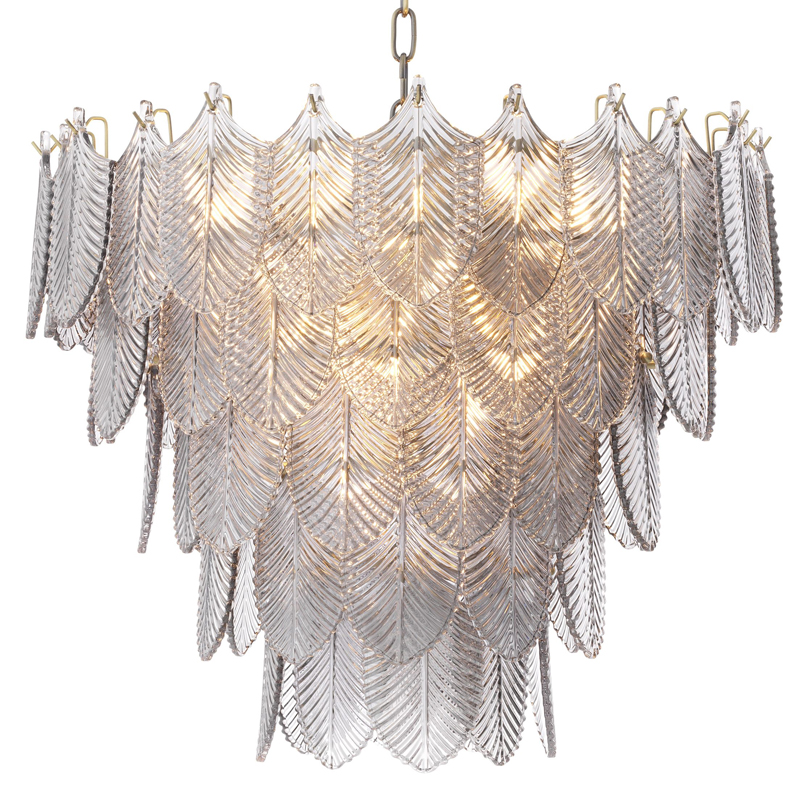 Люстра Eichholtz Chandelier Verbier S Латунь Стекло Смок Люстра Eichholtz Chandelier Verbier S Латунь Стекло Смок в Челябинске | Loft Concept