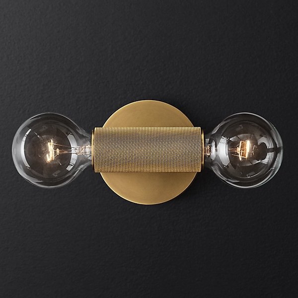 Бра RH Utilitaire Inline Sconce Brass Латунь в Челябинске | Loft Concept 