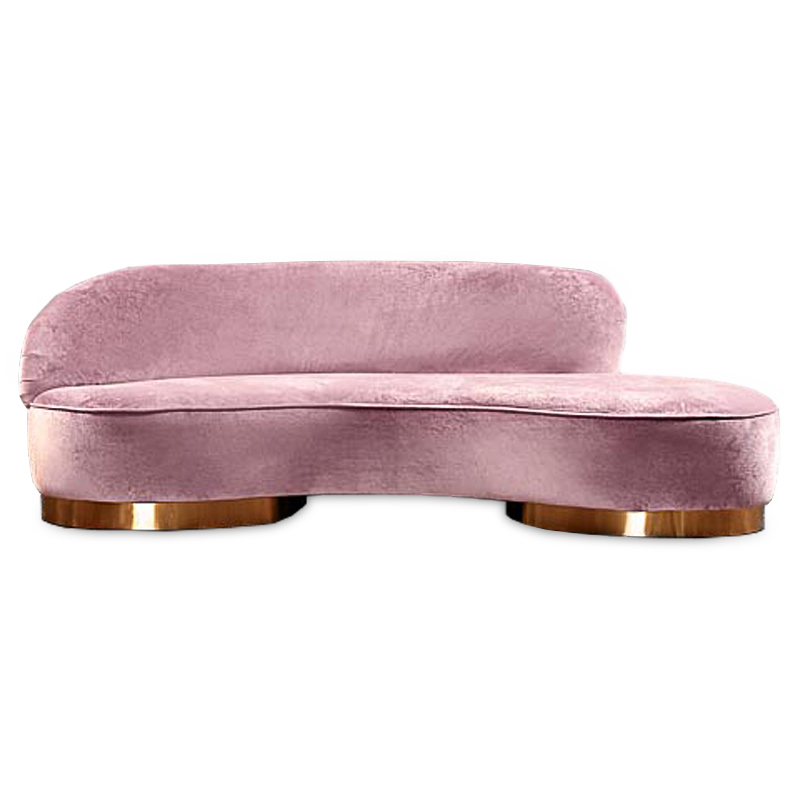 Диван Pink Marshmallows Softness Розовый Глянцевое золото в Челябинске | Loft Concept 