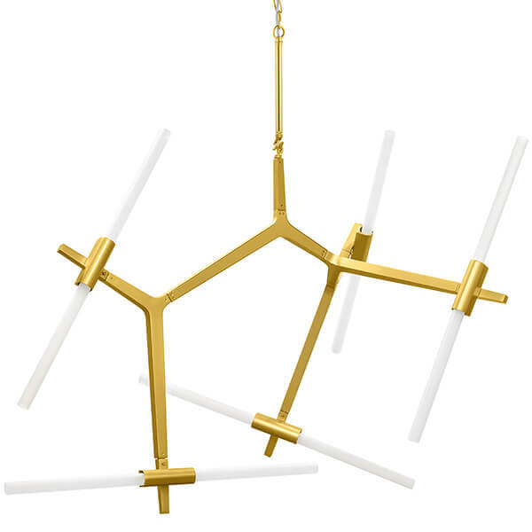 Люстра Агнес Chandelier Gold 10 Золотой Белый Люстра Агнес Chandelier Gold 10 Золотой Белый в Челябинске | Loft Concept