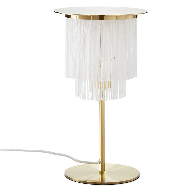 Настольная лампа Houtique Table lamp Белый Латунь Настольная лампа Houtique Table lamp Белый Латунь в Челябинске | Loft Concept