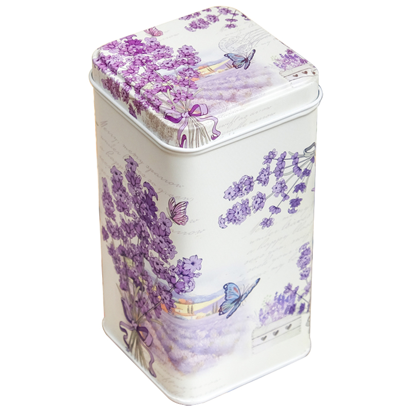 Шкатулка металлическая Lavender Bouquet Metal Box Бежевый Сиреневый Мульти Шкатулка металлическая Lavender Bouquet Metal Box Бежевый Сиреневый Мульти в Челябинске | Loft Concept